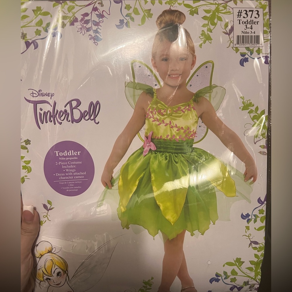 Disney tinker bell toddler Halloween costume in great condition 😇 size 3t -4t